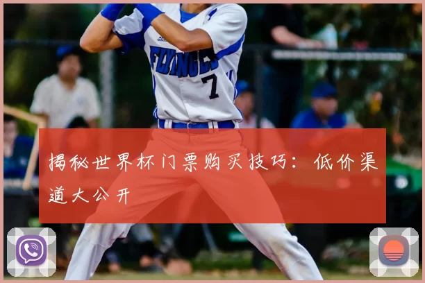 揭秘世界杯门票购买技巧：低价渠道大公开