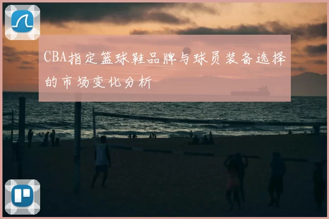 CBA指定篮球鞋品牌与球员装备选择的市场变化分析